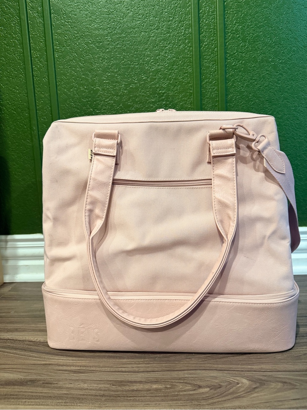 BEIS Atlas Pink Mini Weekender Tote